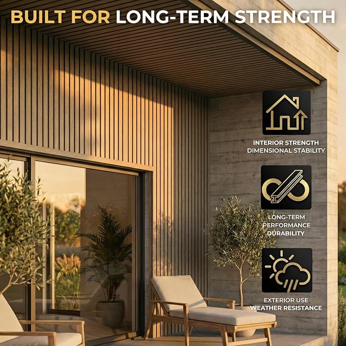From Plain to Beautiful in Hours WPC Exterior Wall Slat Panels Waterproof - Image 4