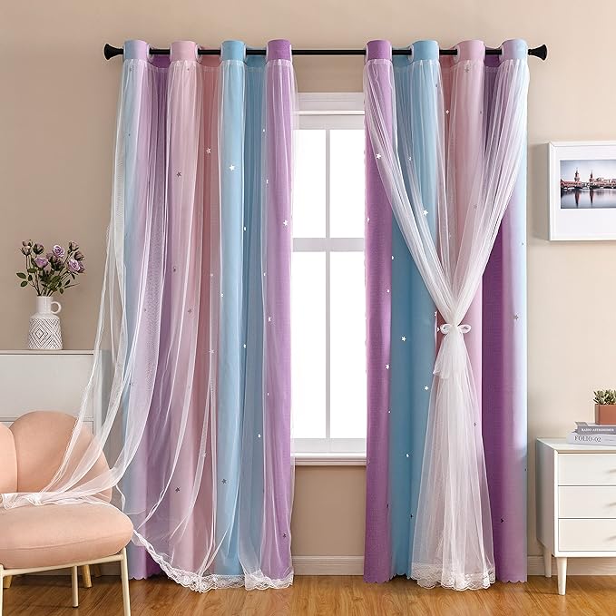 XiDi Dream Star Blackout Curtains by Addsomecolortolife