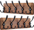 SKOLOO Rustic Wall Mounted Coat Rack: 16" Stud Spacing, Pine Real Wood Plank by SKOLOO