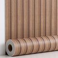 Haimin Wood Grain Slat Wall Panels Peel and Stick Faux Wood Thick Wallpaper by HaiminHomeDecorWallpaper