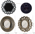 BONNYCO Wall Mirrors Pack of 3, Round Gold Mirrors - Image 4
