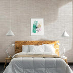 Ansehan Grasscloth Textured Wallcovering W1311 Oxford, Non Prepasted Natural - Image 3
