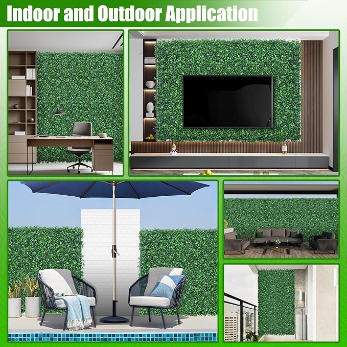 EverNture 71"x126" Grass Wall Panels, Artificial Grass Backdrop, Fake Greenery - Image 6