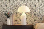 FLFK Beige Wallpaper Peel and Stick Antique Campfire Postmark Contact Paper - Image 5