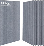 Acoustic Panels, 5 Pack Sound Panels Noise Reducing by AUTORIFIC