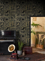 Erfoni Black and Gold Wallpaper Vintage Peel and Stick Wallpaper Special - Image 6
