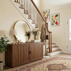 Antok 30 Inch Round Mirror for Wall, Round Bathroom Mirror, Circle Wall Mirrors - Image 4