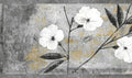 Dundee Deco Wallpaper Border Peel and Stick BD6054 Floral White, 15 ft x 7 in by DundeeDeco