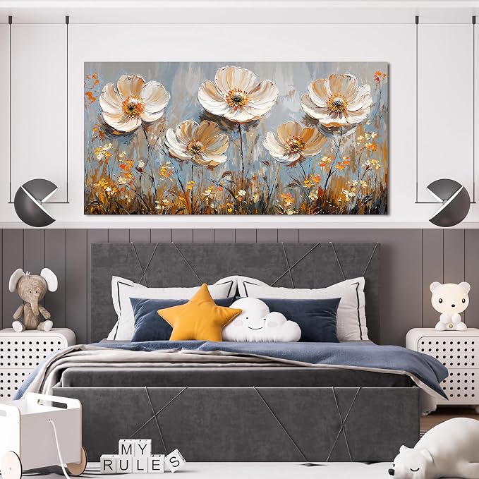Canvas Wall Art Decor Art Work for Wall Decor Large Vintage Gold Wall Art - Image 5