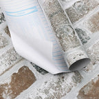 Guvana 17.3"×118" Brick Wallpaper Red/Blue/Grey Brick Peel and Stick Wallpaper - Image 8