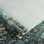 Floral Peel and Stick Wallpaper Green Flower Contact Paper 17.3inch x 196.8inch - Image 6