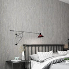 Haimin Grasscloth Wallpaper Textured 24in X 393in Fabric Contact Paper Brown - Image 4