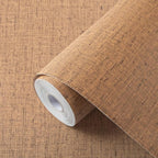 Brown Contact Paper Textured Beige Grasscloth Wallpaper Peel and Stick by Akywall