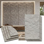 VooBang 4 Pack 3D Wall Panels, Lava Rock Molten Texture PU Wall Panels - Image 7