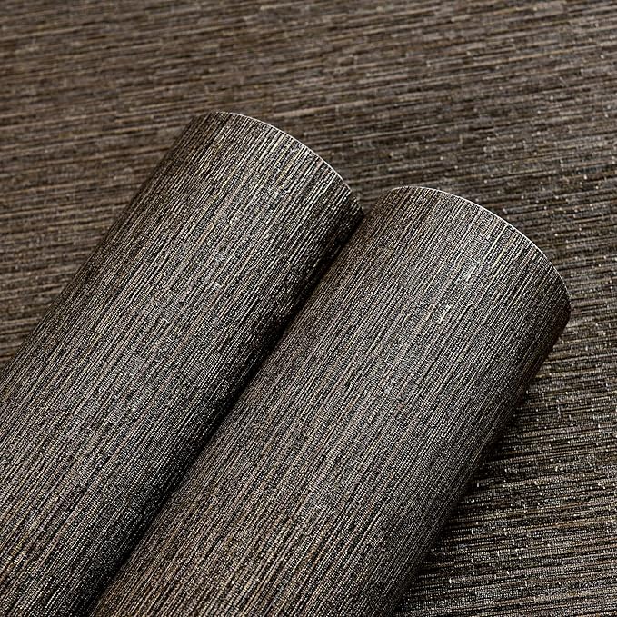 Haimin Grasscloth Wallpaper Peel and Stick 20.9in X 393in Fabric Contact Paper - Image 4