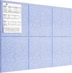 MaxGear Large Cork Board for Wall 36" x 24", Light Blue Bulletin Board by MaxGear