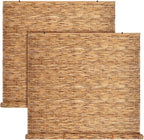 DoubleFill 2 Pcs Bamboo Shades Outdoor Reed Roll up Blinds 60 W x 72 H Blackout by DoubleFill