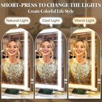 FENNIO Vanity Mirror with Lights 32"x22", Lighted Makeup Mirror, Large Vanity - Image 2