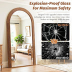 Antok Full Length Mirror 82"×44" Floor Mirror Standing Tall Mirror, Arched - Image 5