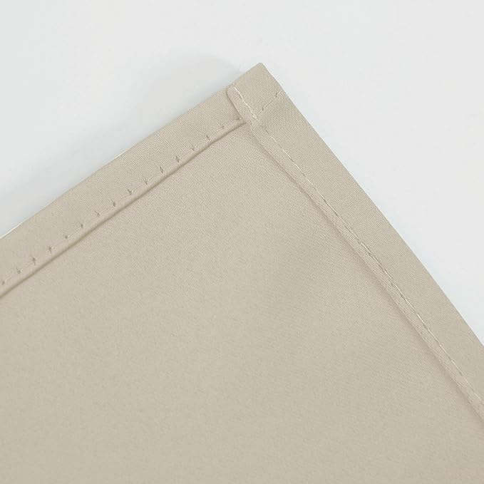 LEMOMO Light Beige Thermal Blackout Curtains/52 x 72 Inch/Set of 2 Panels Room - Image 8