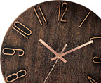 AIRUIFU Wall Clock 12 Inch Non-Ticking Silent Battery Operated Round Wall Clock - Image 4
