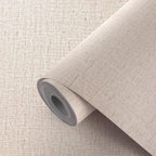 Beige Wallpaper Peel and Stick 472" Textured Beige Grasscloth Contact Paper by Akywall