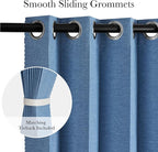 RYB HOME Accordion Style Room Divider Curtain-100% Blackout Folding Accordion - Image 3