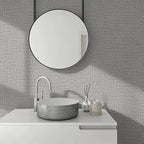 Guvana Grasscloth Peel and Stick Wallpaper Grey Textured Contact Paper Modern - Image 4