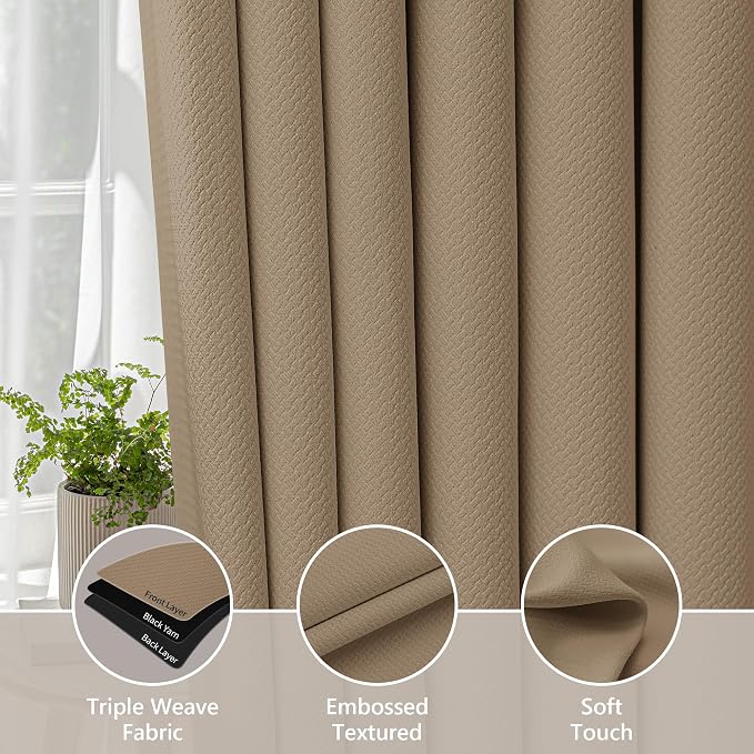 FMFUNCTEX 100% Blackout Curtains - Image 5
