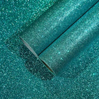 CHIHUT Teal Blue Glitter Wallpaper Stick and Peel by CHIHUT