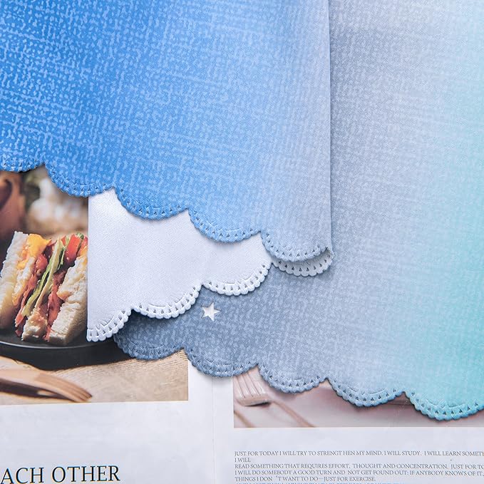 XiDi Curtains for Bedroom Decor, Rainbow BluGrenGrey-34-45 - Image 6