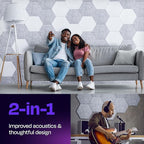 Acoustic Panels 12-Pack Soundproof Wall Panels 14"X12.1"X0.4" Sound Panels High - Image 2