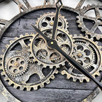 The B-Style Large Wall Clock 24 inch Moving Gear Wall Clock Oversized Vintage - Image 4