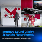 Acoustic Panels 12-Pack Soundproof Wall Panels 12"X12"X0.4" Sound Panels High - Image 4