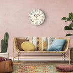 14 Inch Retro Round Wall Clock Old Town Vintage Antique Style Battery Operated - Image 7