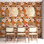 HAOKHOME Boho Peel and Stick Wallpaper Floral Wall Paper Removable - Image 2