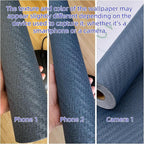 Haimin Fabric Wallpaper Textured Contact Paper Navy Blue Grasscloth Wallpaper - Image 5