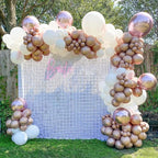 COKAOBE Matte White Sequin Wall Backdrop, Photo Backdrops - Image 5