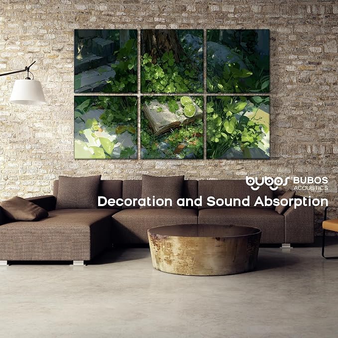 BUBOS 6 Pack Self-Adhesive Acoustic Wall Panel, 70.8" x 47.2" Sound Panels - Image 9