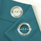 LEMOMO Sea Teal Thermal Blackout Curtains/52 x 108 Inch/Set of 2 Panels Room - Image 6