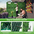 Grass Wall Panels, Fake Greenery Plant Decor - Image 5