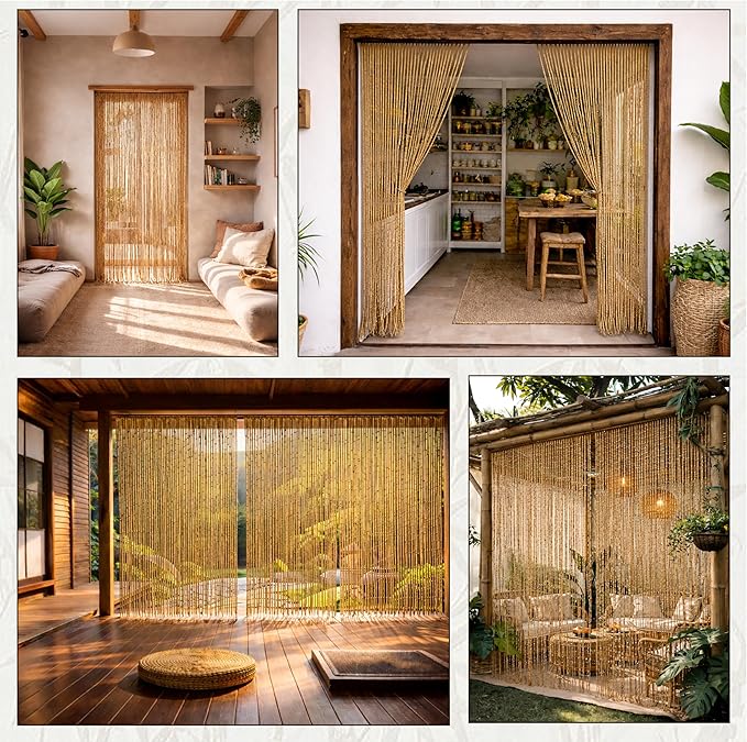 Vietbud Décor Natural Beaded Curtains - Image 6