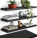 YUFLINX 23’’Black Floating Shelves by Unknown