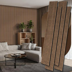 4 Pack Wood Panels for Wall, 106.3" × 11" Wood Slat Acoustic Panels for Wall by Ritollo