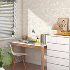 Theper Beige Wallpaper 17.3"×393" Modern Striped Wallpapers Peel and Stick - Image 6