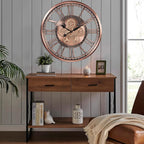 CLXEAST 28 Inch Oversized Large Moving Gears Wall Clock, Industrial Vintage - Image 8