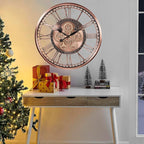CLXEAST 28 Inch Oversized Large Moving Gears Wall Clock, Industrial Vintage - Image 6