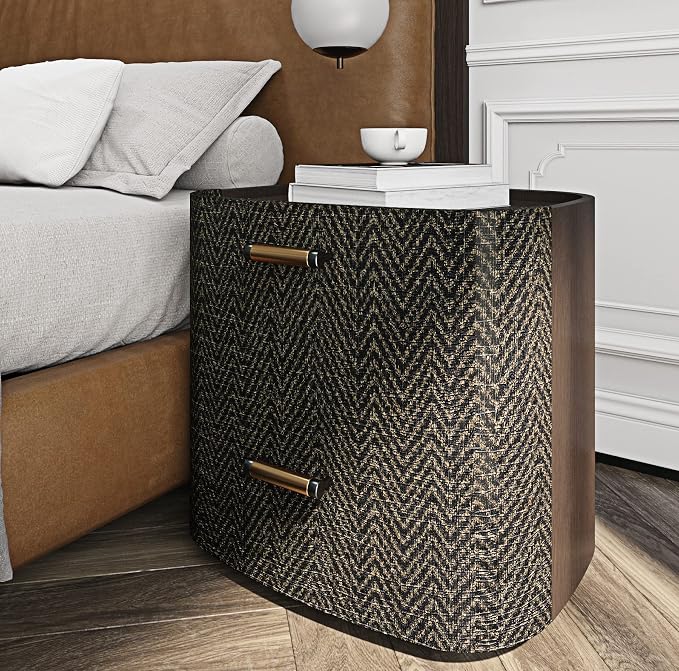 FunStick 24"x200" Black and Gold Peel and Stick Wallpaper Removable Geometric - Image 6