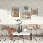 Theper Beige Wallpaper 17.3"×393" Modern Striped Wallpapers Peel and Stick - Image 4