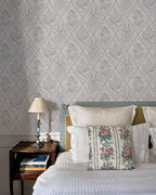Toduso Peel and Stick Wallpaper Vintage Wall Paper Boho Contact Paper Blue - Image 3
